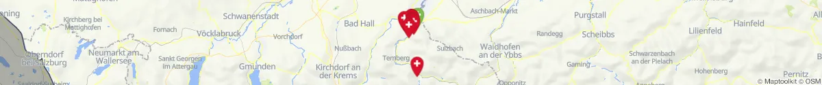 Kartenansicht für Apotheken-Notdienste in der Nähe von Laussa (Steyr  (Land), Oberösterreich)